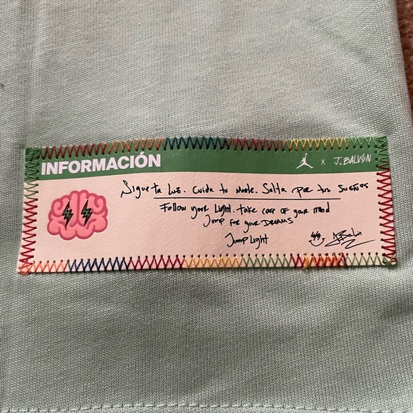 Nike Air Jordan x J Balvin Shirt Mens Sz Small “Enamel Green” (DR2962-308) NWT* - Picture 6 of 10